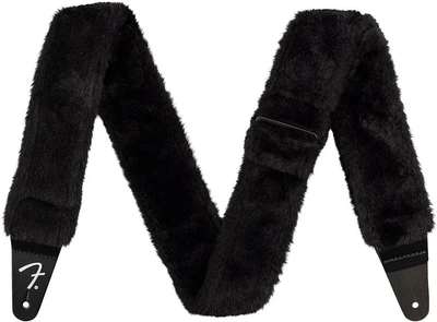 Ремень гитарный Fender Strap 2" Poodle Plush Strap Black