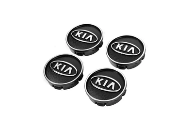 Колпачки диски черные kia60tur-bl (59мм на 55мм, 4 шт) для KIA