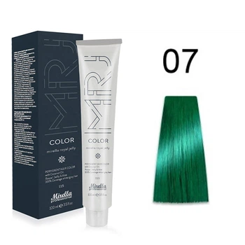 Краска для волос 07 зеленый бустер Royal Jelly Color Mirella, 100 мл