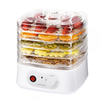 Сушка овощей и фруктов Esperanza EKD004 Appetissant, White, 250 Вт, встроенный вентилятор, 5 сеток, 8 программ