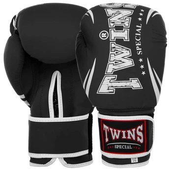 Перчатки боксерские PVC на липучке TWN MATT CLASSIC BGVL-10 (р-р 14oz, Черный) (BGVL-10_Черный_14_унции)