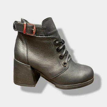 Ботильйони Classic Style Шкіра 37р Чорні (903)
