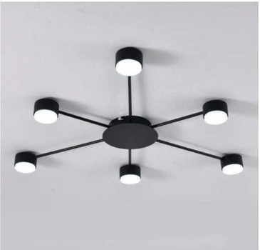 Люстра під змінну лампу LUMINARIA RAY SLIM 6xGX53 BLACK 220V IP20
