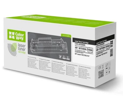 Картридж HP 106A (W1106A), Black, Laser 107/135/137, 1000 стр, ColorWay (CW-H1106M)