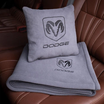 Флисовый набор плед с подушкой серый DODGE, AUTO COMFORT
