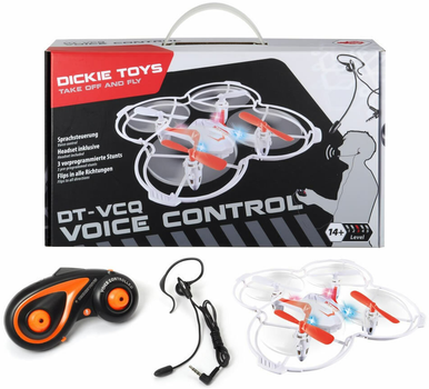 Dron zdalnie sterowany Dickie Toys DT VCQ Voice Control (4006333052828)