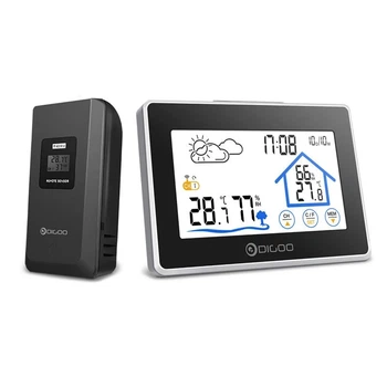 Метеостанция домашняя беспроводная с выносным датчиком Digoo DG-TH8380