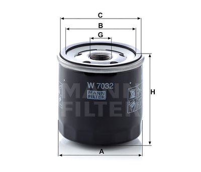 Фильтр масляный MANN W 7032