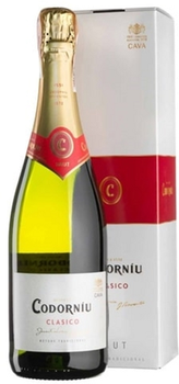 Вино ігристе Codorniu Cava Clasico Brut біле брют 0.75 л 11.5% в подарунковій коробці (2142559425595)