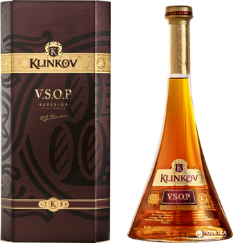 Бренди Klinkov VSOP 0.5 л в коробке 5 лет выдержки 40% (4820073560173)
