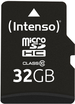 Карта пам'яті Intenso microSDHC Class 10 32GB + SD адаптер (3413480)