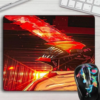 Игровая поверхность для мыши (коврик для мыши) Аниме Человек бензопила #0002 Прямоугольный