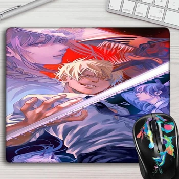 Игровая поверхность для мыши (коврик для мыши) Аниме Человек бензопила #0010 Прямоугольный