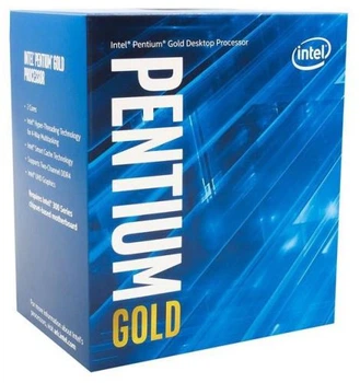 Процесор Intel Pentium Gold (LGA1200) G6400, Box, 2x4.0 GHz, UHD Graphics 610 (1050 MHz), L3 4Mb, Comet Lake, 14 nm, TDP 58W (BX80701G6400)