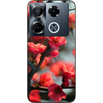 Чехол силиконовый SMTT для Infinix Note 40 Pro (Х6850) с картинкой Сакура