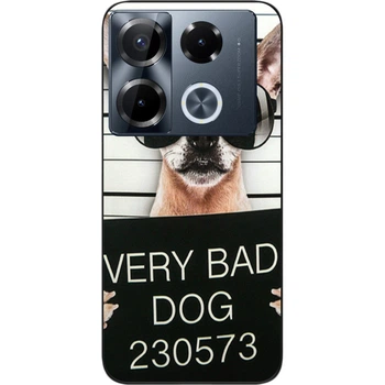 Чехол силиконовый SMTT для Infinix Note 40 Pro (Х6850) с картинкой Bad Dog
