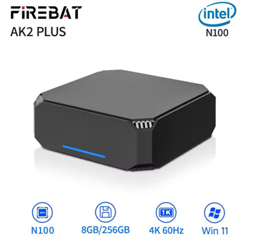 Міні ПК FIREBAT AK2 PLUS Mini PC Intel N100 / 8GB DDR4 / 256GB M2 SSD / Windows 11