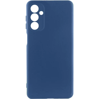 Чехол TPU GETMAN Liquid Silk Full Camera для Samsung Galaxy A26 5G Синий / Navy Blue