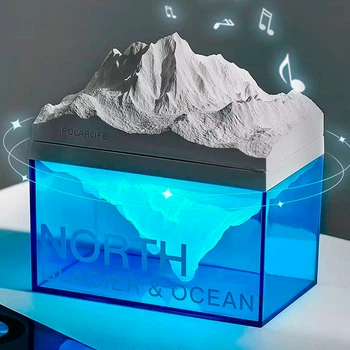 Ночник BauTech с Bluetooth колонкой полярный ледник с ароматерапией 800 мАч Белый (1014-976-00)