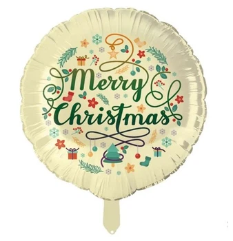 Шар фольгированный круглый Merry Christmas (Китай)