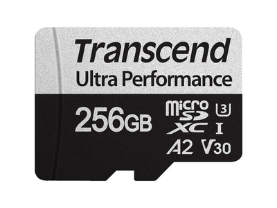 Карта пам'яті Transcend 256 GB microSDXC UHS-I U3 V30 A2 340S + SD Adapter (TS256GUSD340S)