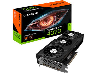Відеокарта Gigabyte GeForce RTX 4070 WINDFORCE OC 12G (GV-N4070WF3OC-12GD)