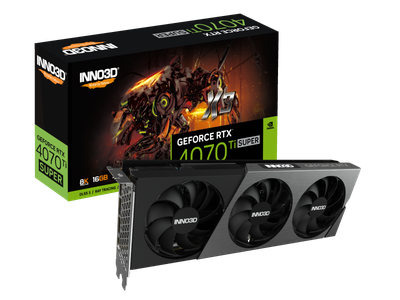 Відеокарта Inno3D GEFORCE RTX 4070 Ti SUPER X3 OC (N407TS3-166XX-186158N)