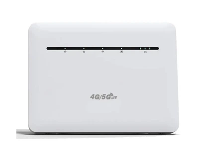 Беспроводной WI-FI роутер LTE B535Pro+ 4G/5G 300 Mbps с аккумулятором и сьемными антенами Белый
