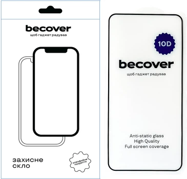 Защитное стекло для смартфона Samsung Galaxy S24 FE SM-S721 10D BeCover Black (BC_712486)