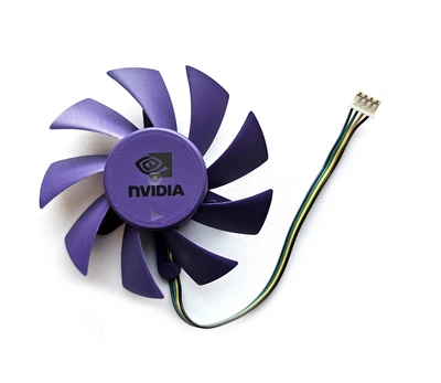 Вентилятор кулер для видеокарты MSI HIS Colorful 75 мм 4-pin PLA08015S12HH (GA82S2H T128010SL) (№66)
