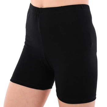 Шорти короткі дитячі для гімнастики та хореографії з бавовни SP-Sport 2881 зріст 140-150см Black