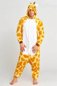 Пижама мужская кигуруми Kigurumi Жыраф XL оранжевая