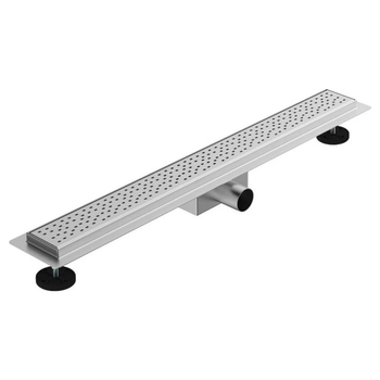 Трап лінійний ASG з сухим затвором 01E INOX SS304L DRY 600х70 решітка пряма лінія
