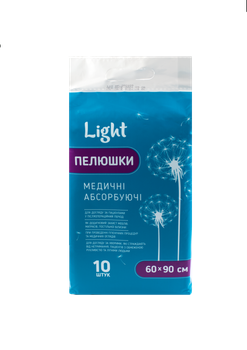 Одноразовые пеленки Light 90x60 см, 10 шт