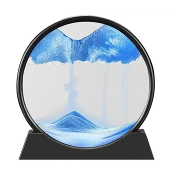 Настільна 3D картина пісочна інтер'єрна 17.5x16.5 см Blue