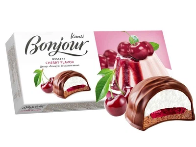 Десерт КОНТІ "Bonjour" зі смаком вишні 232г