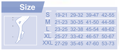 Компресійні панчохи 3-й клас FX1632 антиварикозні із закритим носком XL