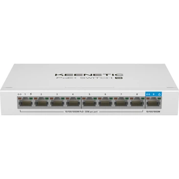 9-портовый гигабитный коммутатор с 8 портами PoE+Keenetic KN-4710 120 Вт White