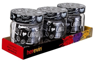 Набор Банок Herevin Coffee 425 мл 3 шт (144357-400)