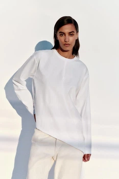 Білий лонгслів Zara 0085/012 M