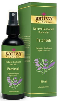 Дезодорант Sattva Naturalny Patchouli у формі спрею для тіла 80 мл (5903794188754)