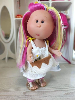 Кукла Little Mia с радужными волосами Nines d'Onil, 23 см