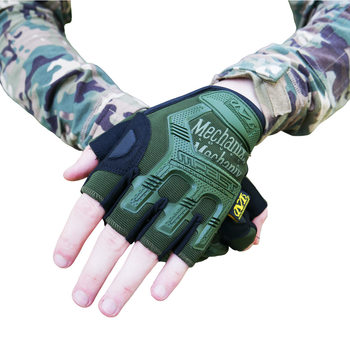 Перчатки тактические беспалые Mechanix MXK-2 Олива M