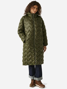 Куртка зимняя длинная женская Regatta CambrieII RWN312-41C XS Темный хаки (5063019768090)