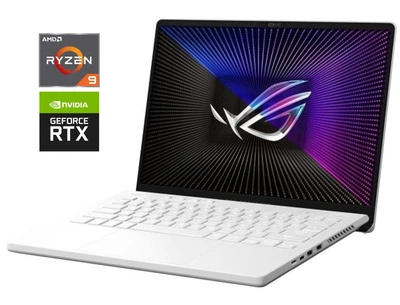 Ігровий ультрабук Asus ROG Zephyrus G14 GA402XV / 14" (2560x1600) IPS / AMD Ryzen 9 7940HS (8 (16) ядер по 4.0 - 5.2 GHz) / 32 GB DDR5 / 512 GB SSD NVMe / nVidia GeForce RTX 4060, 8 GB GDDR6, 128-bit / WebCam б/в