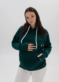 Утепленный xуди "Берта" с секретом для кормления HN XXL/XXXL Изумрудный