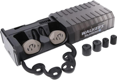 Беруши активные Walker's SILENCER BT 2.0 Наушники с Bluetooth и зарядной станцией Койот, 658522-Coy