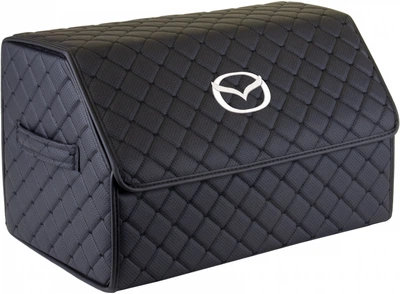 Сумка-органайзер в багажник EVAtech ECO M для Mazda 30 x 30 x 50 см Чорна з чорною ниткою (EHECEMBBBBV099)