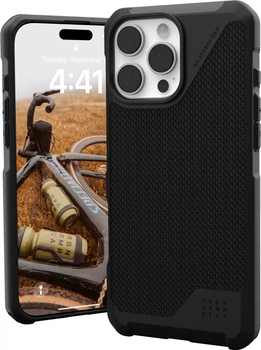 Etui plecki Urban Armor Gear Metropolis LT Magsafe do Apple iPhone 16 Pro Kevlar Black (114452113940)