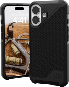 Чохол Urban Armor Gear Metropolis LT Magsafe для Apple iPhone 16 Kevlar Black (114454113940)